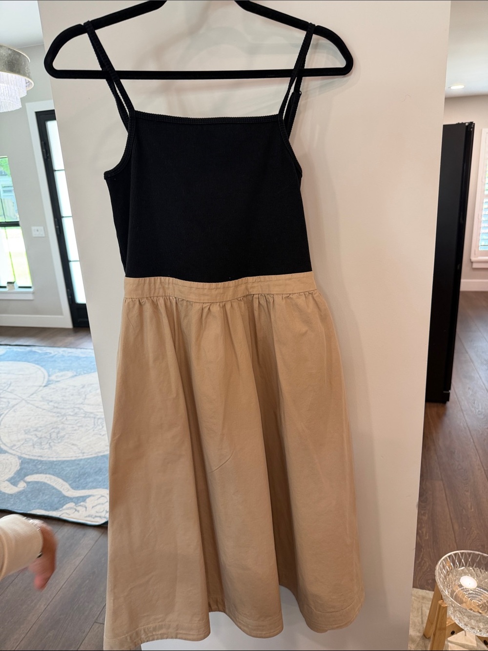 Maeve by anthropologie Black & Tan Two-Tone Dress size Large